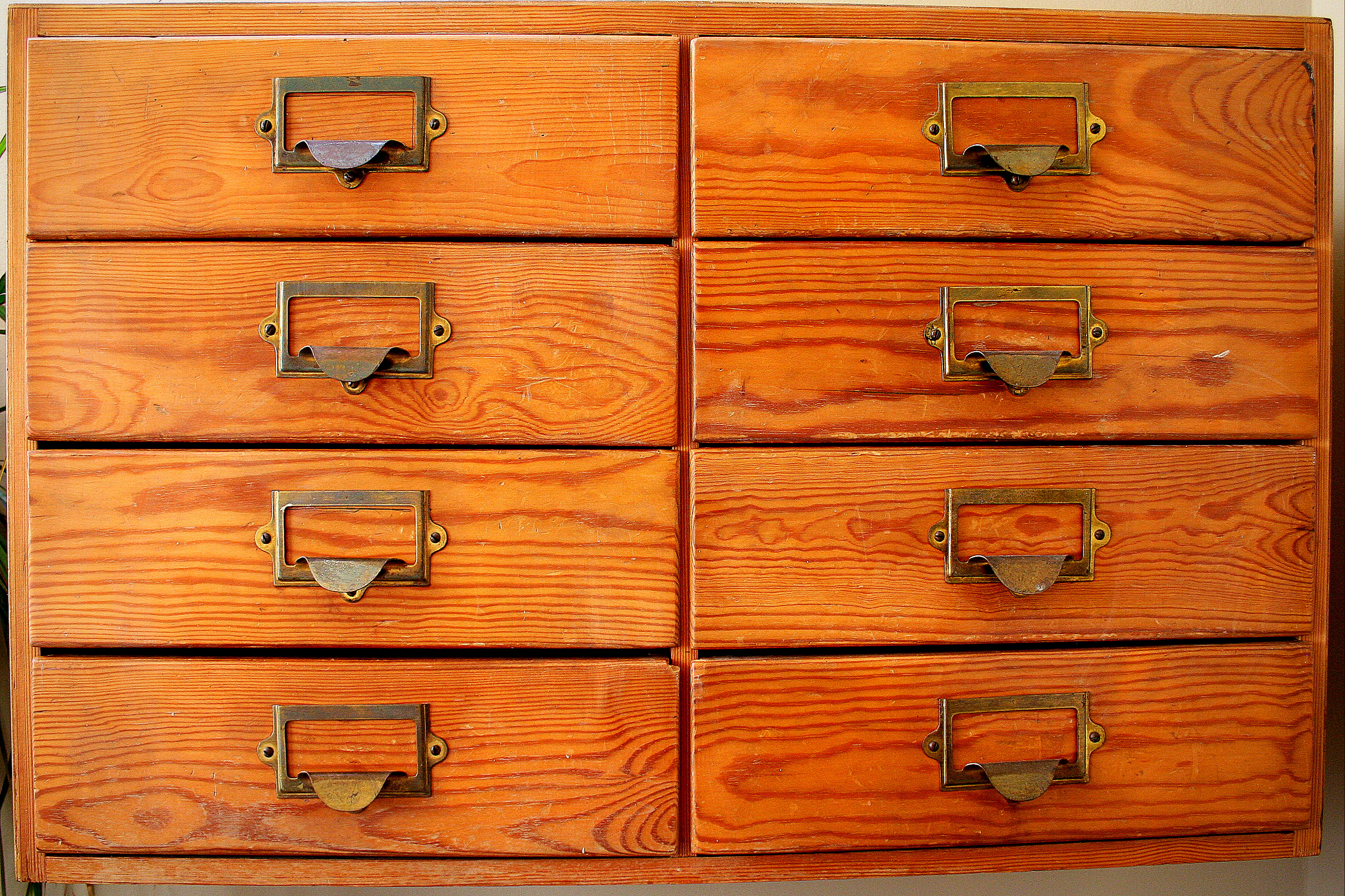 Wooden drawers